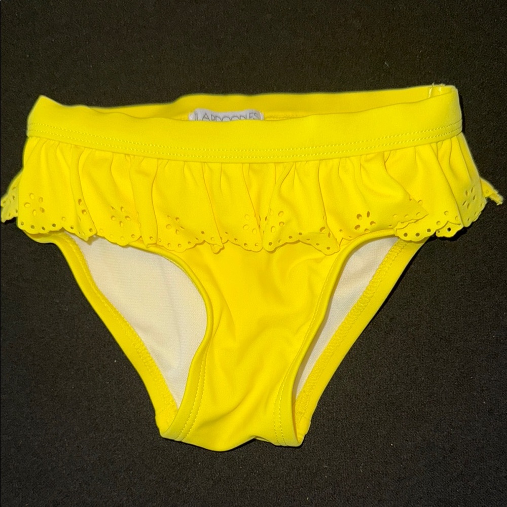 Flapdoodles Yellow Ruffled Swim Bottoms- NWOT